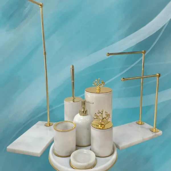 Özel Seri Gold Kaplama 9'lu Banyo Seti
